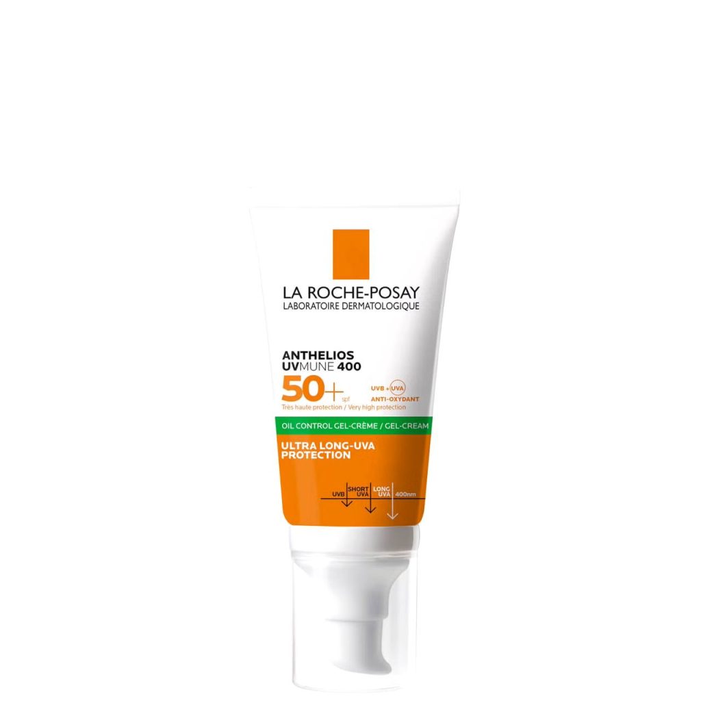 LA Roche-posay Anthelios SPF 50 gel cream anti brilliant//واقي شمس الجل كريم الشفاف من لاروش بوزيه