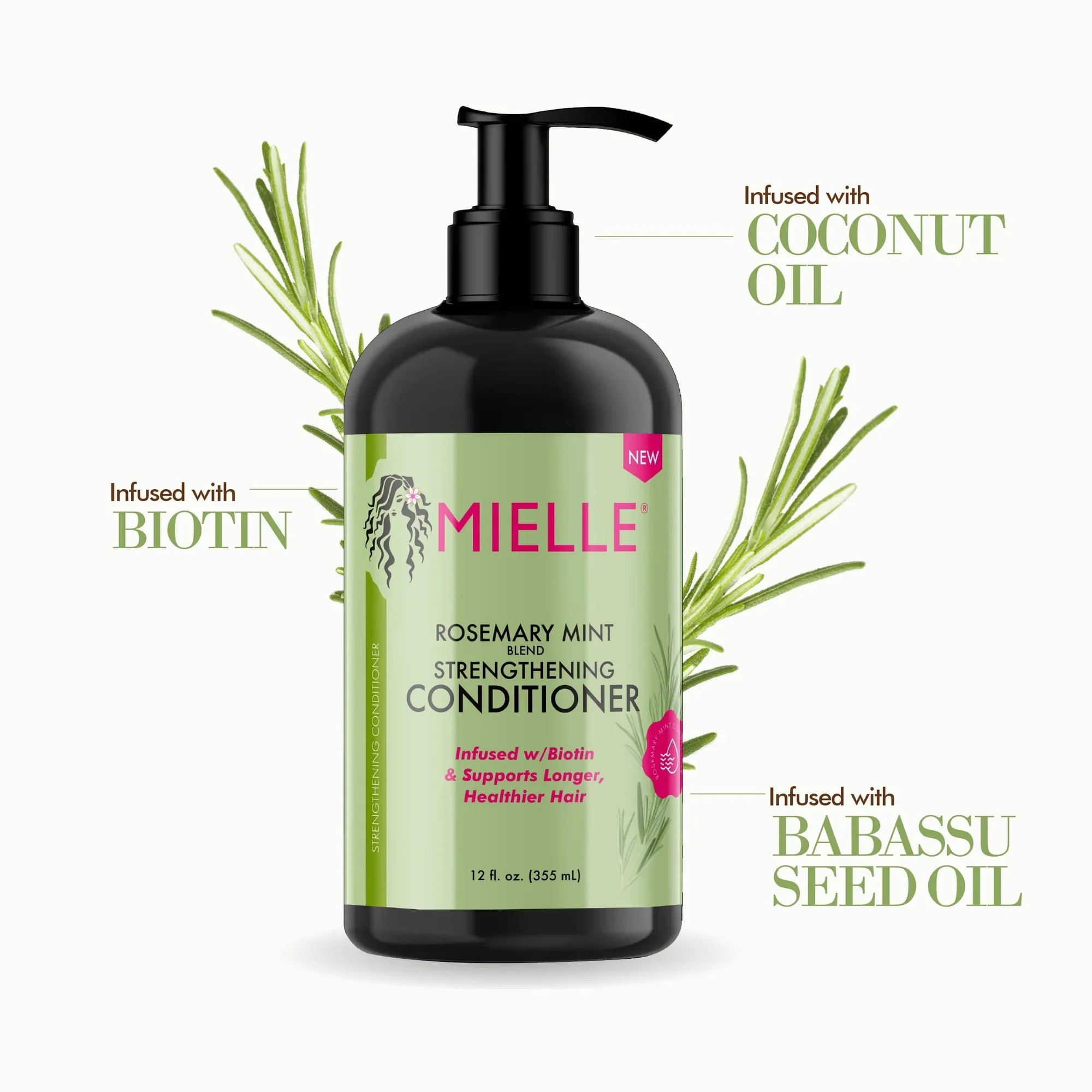 Organics Rosemary Mint Strengthening Conditioner with Biotin - 355ml |ميلي روز بلسم للشعر