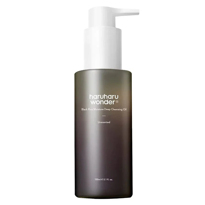 haruharu wander black Rice moisturiser deep cleansing Oli / 150mlغسول زيت الارز الاسود للوجه