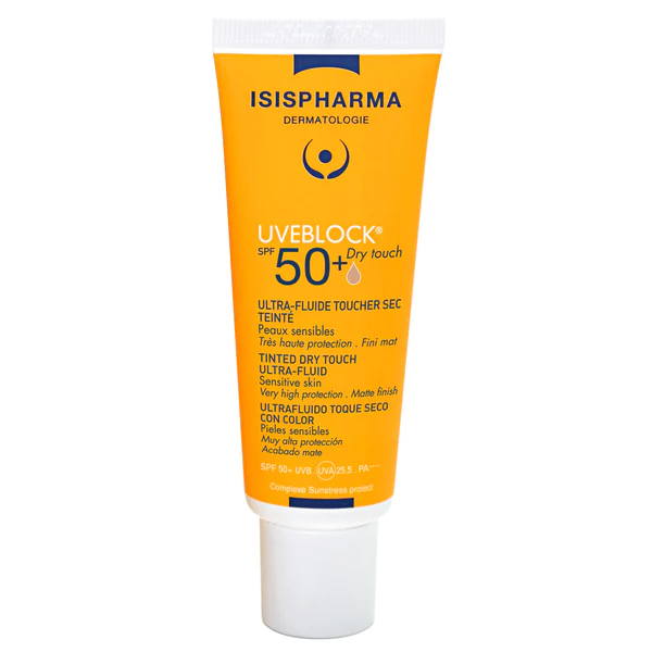 Isis Pharma Uveblock Spf 50 Dry Touch tinted light/ اسيس فارما