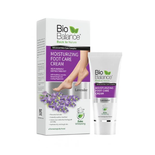 كريم مرطب للساق والقدم باللافندر من بايو بلانص/Bio Balance MOISTURIZING FOOT CARE CREAM