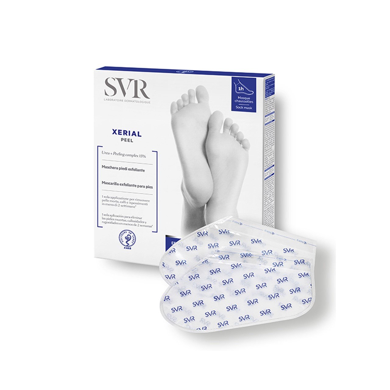 SVR Xerial peel exfoliating foot mask/ اس في ار