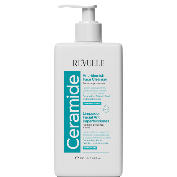 غسول مرمم للبشرة المعرضة للحبوب revuele ceramide 250ml