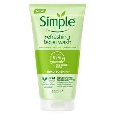 simple refreshing facial wash 150ml/سمبل