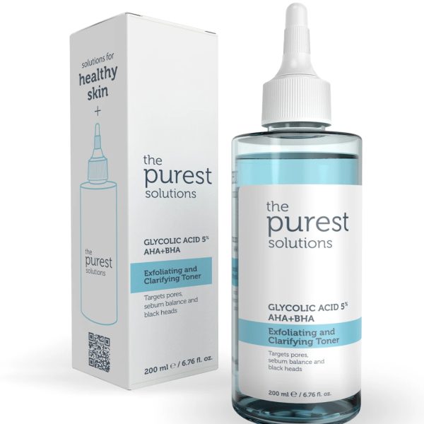 تونر ذا بيورست مقشر ومنقي حمض الجليكوليك٪ 5 The purest/ AHA + BHA TPS104