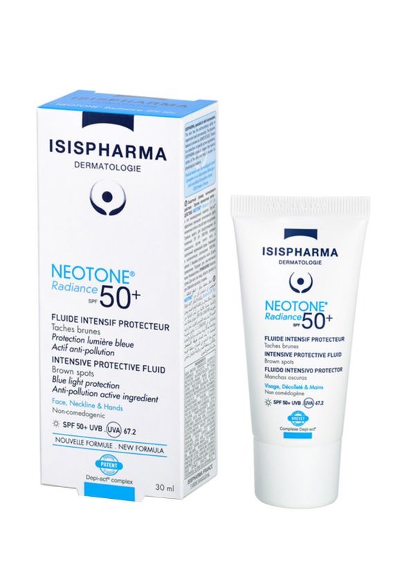 سائل تفتيح البشرة مع واقي شمس 30 مل من اسيس فارما Neotone Radiance SPF 50+ Intensive Protective Fluid