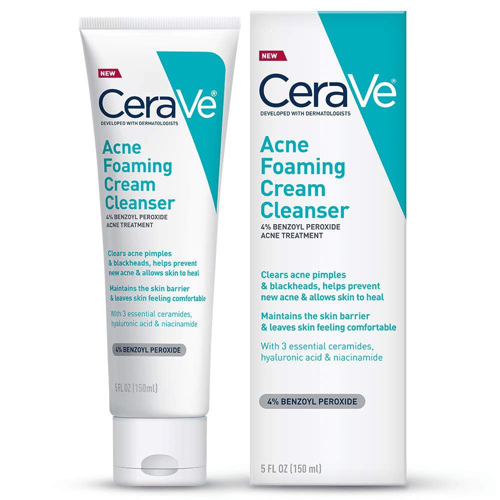 CeraVe Acne Foaming Cream Cleanser (150 ml)/ سيرافي غسول اكني فومنك كريم 150
