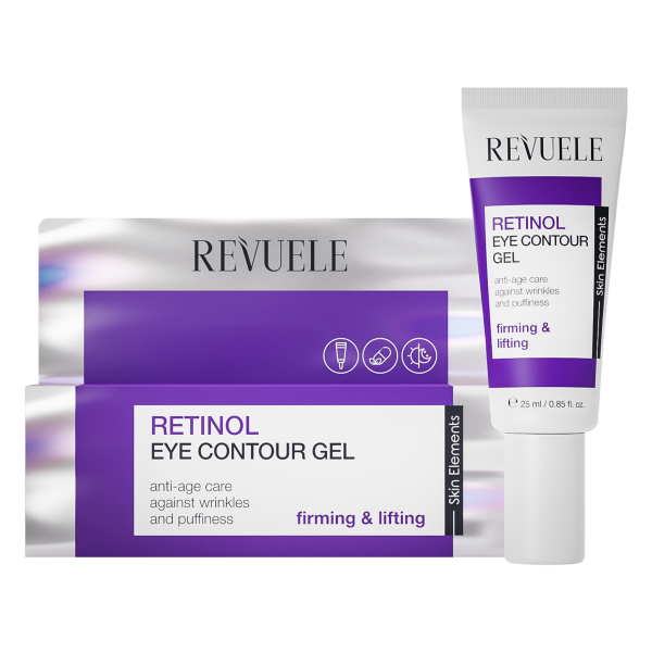 "REVUELE RETINOL EYE CONTOUR GEL, 25 ml جل كريم الريتنول تحت العين مضاد للتجاعيد"