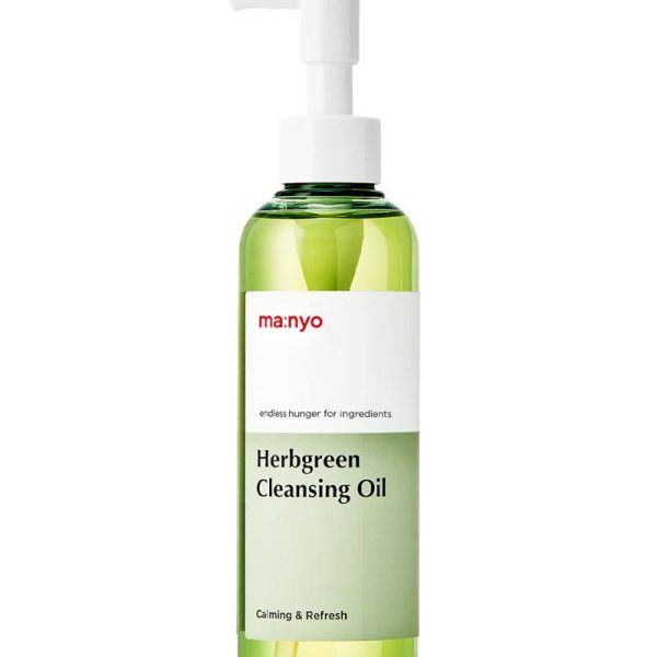 Ma:nyo herbgreen Cleansing Oil// زيت التنظف العشبي الاخضر