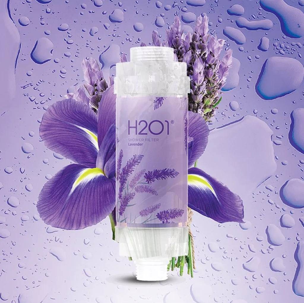 فلترمنقي للمياه متعدد العطور للاستحمام 160غرام من اتش تو او وان\\ H201 Vitamin Shower Filter lavender