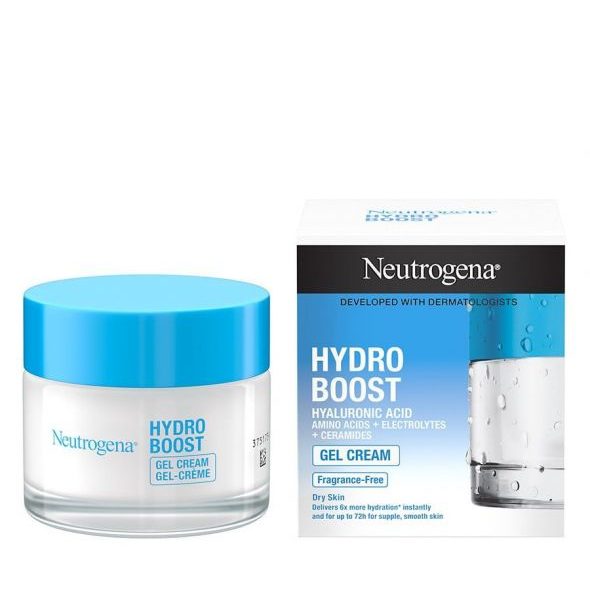 جل كريم مرطب للوجه بحمض الهيالورونيك للبشرة الجافة جدًا 48 غرام نيتروجينا \\Neutrogena Hydro Boost Gel Cream