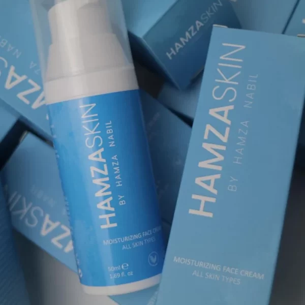 HAMZA SKIN Moisturizing Face Cream All Skin Types - 50ml \\ حمزة سكن مرطب للبشرة لجميع أنواع البشرة - 50 مل