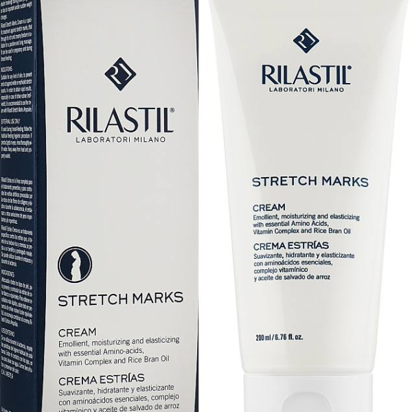 rilastil stretch marks cream 200ml\\ريلاستيل ستريتش مارك كريم 200مل