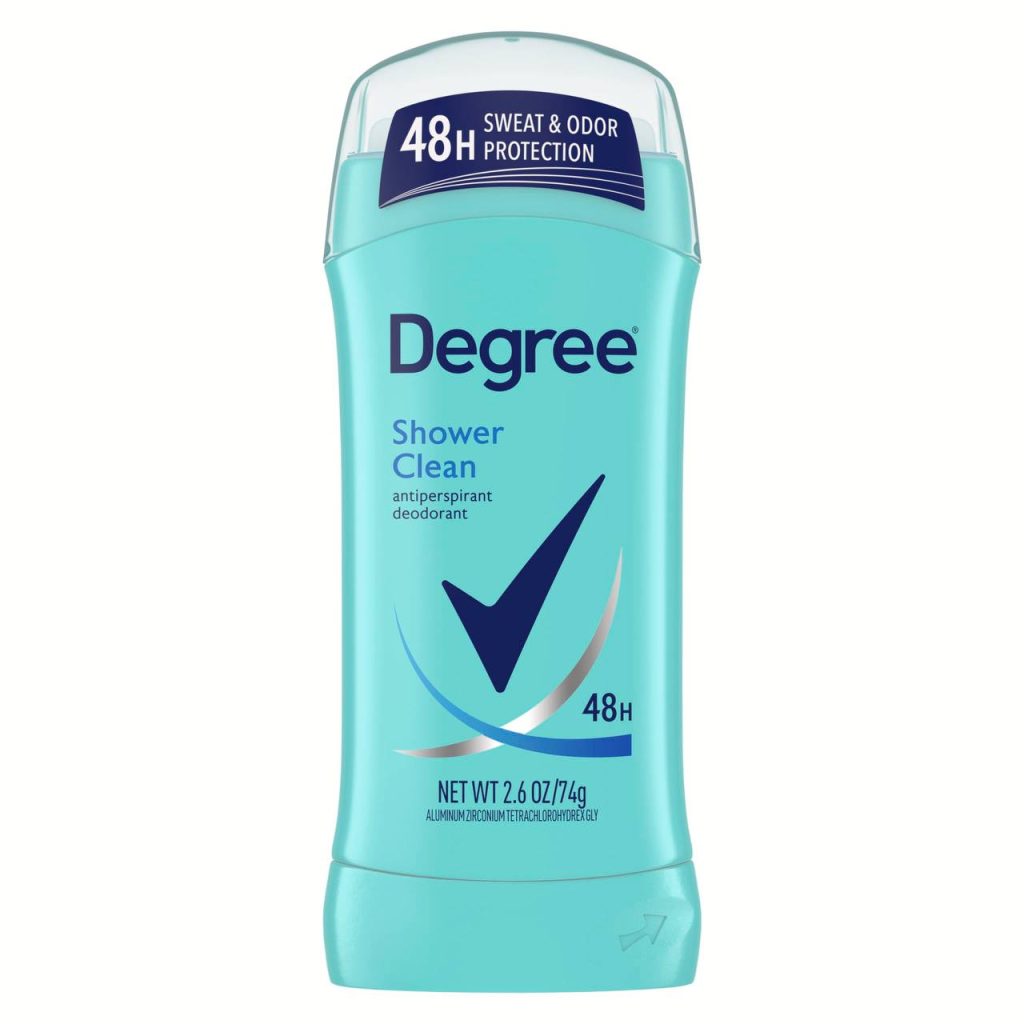 degree deodorant shower clean 48 h 74 g // مزيل التعرق من ديكري شور كلين لمدة 48 ساعة حجم 74 غرام