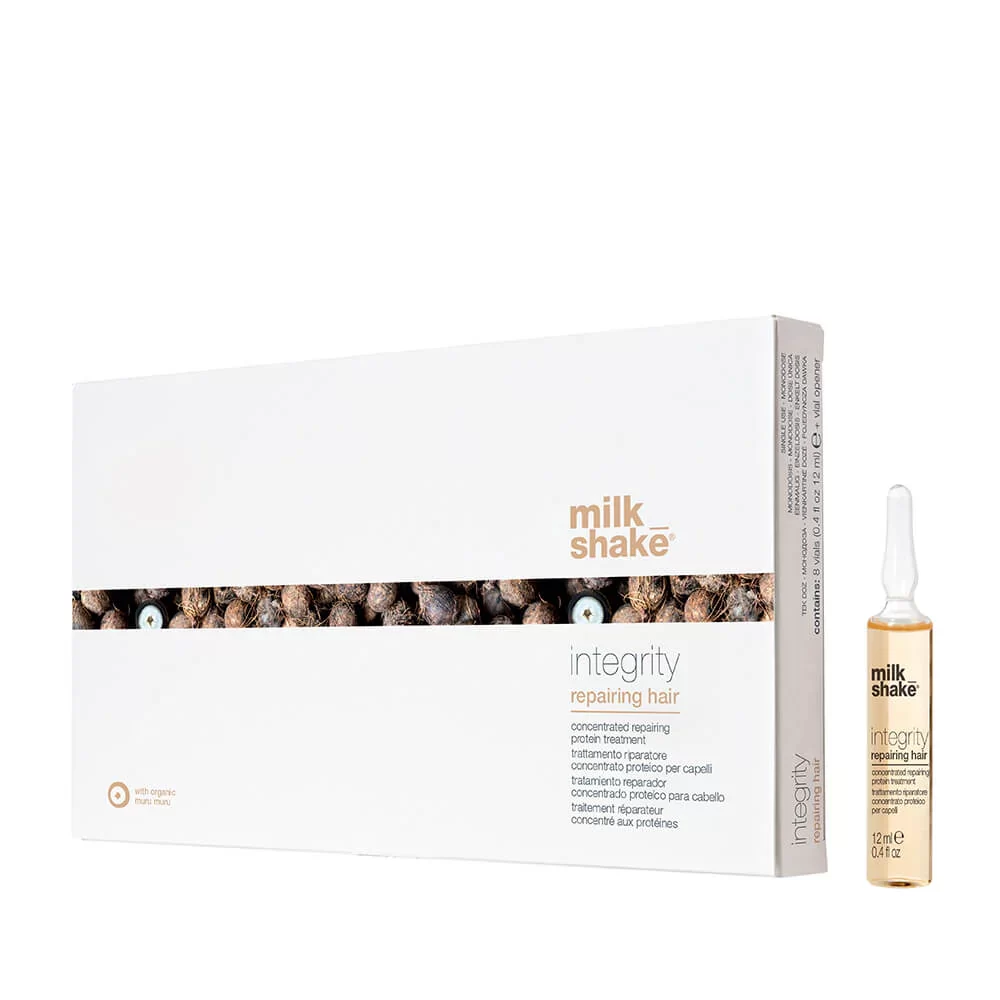 Milk Shake Integrity Repairing Hair - 8 Vials x 12ml // ميلك شيك امبولات بروتين للشعر التالف 8 فيالات - 12 مل