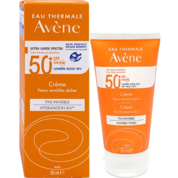 Avene Cream SPF 50+ For Dry Sensitive Skin - 50ml \\ افين واقي شمسي للبشرة الجافه و الحساسه - 50 مل