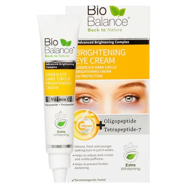 BIO BALANCE Brightening Eye Cream For Dark Circle 15 ml / بايو بالانس كريم مفتح لتحت العين - 15 مل.