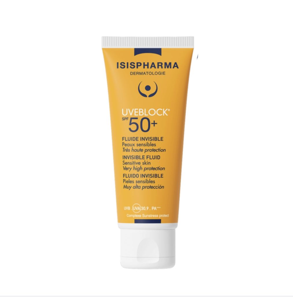 ISISPHARMA UVEBLOCK SPF 50+ FLUIDE INVISIE اسس فارما واقي حماية من الشمس