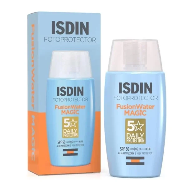 / ازدن واقي الشمس للبشرة بعامل حماية spf 50 حجم 50 مل / ISDIN Fotoprotector Fusion Water Magic SPF50 50ml
