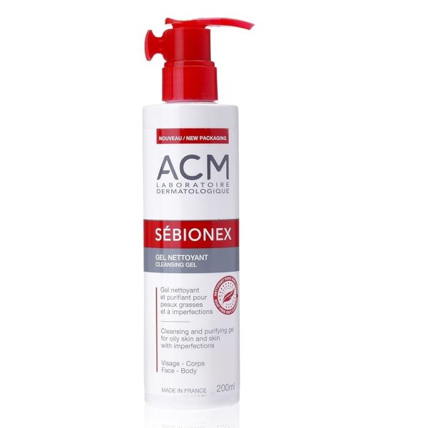 غسول سيبيونكس للبشرة المعرضة للحبوب من إي سي إم | ACM Sebionex Cleansing Gel