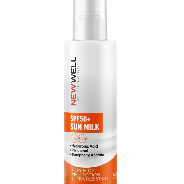 حليب واقي شمس بعامل حماية +Spf50 من New well واقي شمس بخاخ
