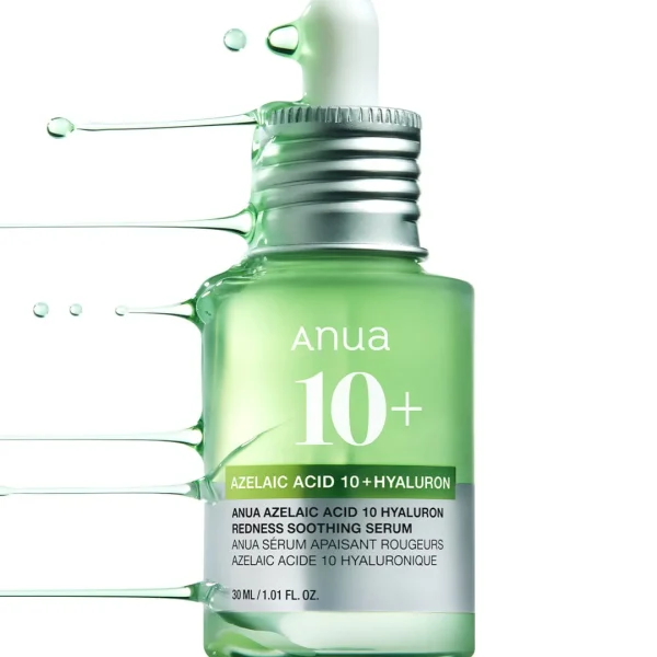 ANUA AZELAIC ACID 10 HYALURON REDNESS SOOTHING SERUM - 30ML // أنوا سيروم الآزليك اسيد المهدئ للبشرة - ٣٠ مل
