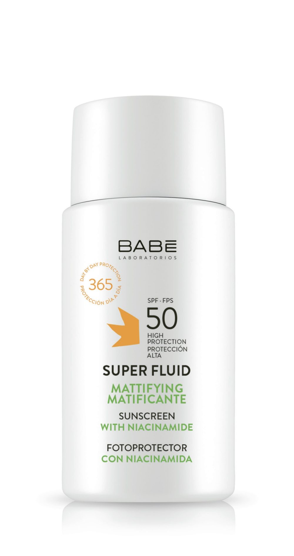 واقي من الشمس فائق اللمعان بعامل حماية من الشمس SPF 50 مع النياسيناميد/ Babe Sunscreen Super fluid mattifying