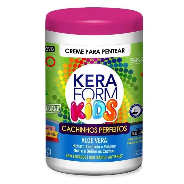 SKAFE KERA FORM BRUSHING CREAM PERFECT CURLD ALOE VERA - 1KG | سكاف كريم تصفيف الشعر الكيرلي للأطفال - 1 كيلو