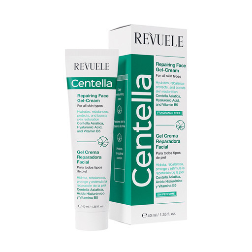 REVUELE ريفولي كريم جل المرطب للوجه بخلاصة السنتيلا 40 مل Centella Regenerating Facial Gel Cream 40ml