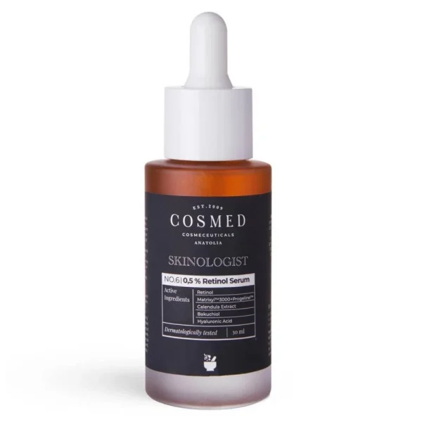 COSMED SKINOLOGIST SERUM CONTAINING 0.5% RETINOL & PEPTIDE - 30ML | كوزميد سيروم الريتينول 0.5% و الببتيدات - 30 مل