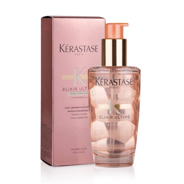 زيت التجميل اليكسير روز ألتيم من كيراستاس١٠٠ مل /  KÉRASTASE Elixir Ultime L'Huile Sublimatrice de Brillance The Imperial. 100ml