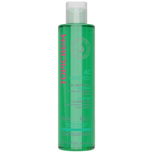 TOPICREM AC CONTROL CLEANSING GEL - 200ML | توبيكريم غسول جل مننقي للوجه و الجسم - 200 مل