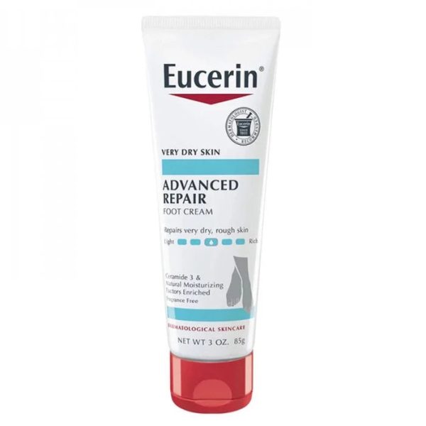 EUCERIN ADVANCED REPAIR LIGHT FEEL FOOT CREME- 85 GRAM | يوسرين كريم متقدم للعناية بالقدمين- 85 غرام