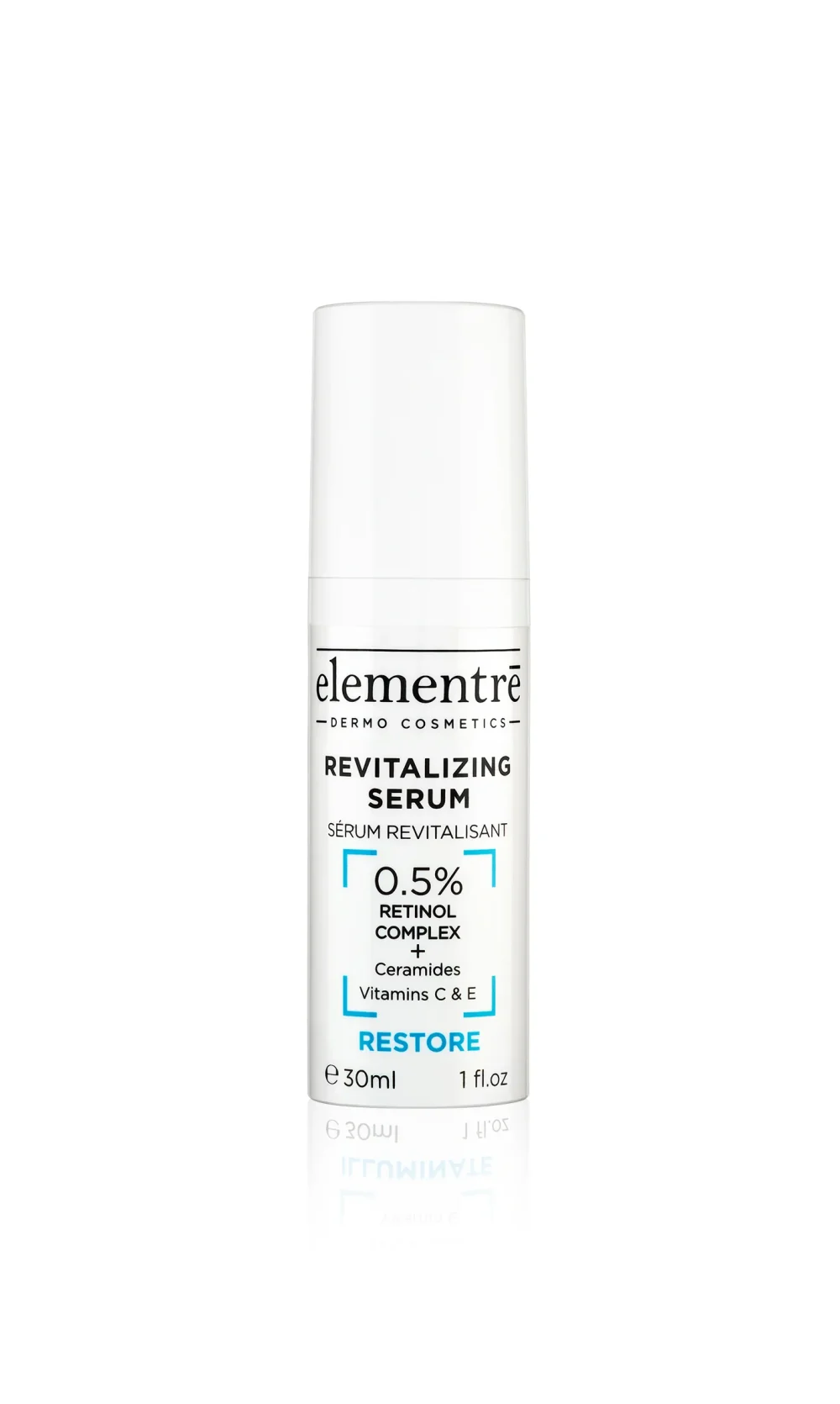 ريتنول+ فيتامين C لتجديد البشرة 30 مل من المنتري | elementre revitalizing serum 0.5% retinol complex+vitamin c 30ml