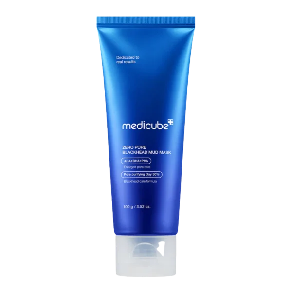 MEDICUBE ZERO PORE BLACKHEAD MUD MASK - 100G | ميدي كيوب ماسك كريمي للوجه للتخلص من الرؤوس السوداء - 100 غ