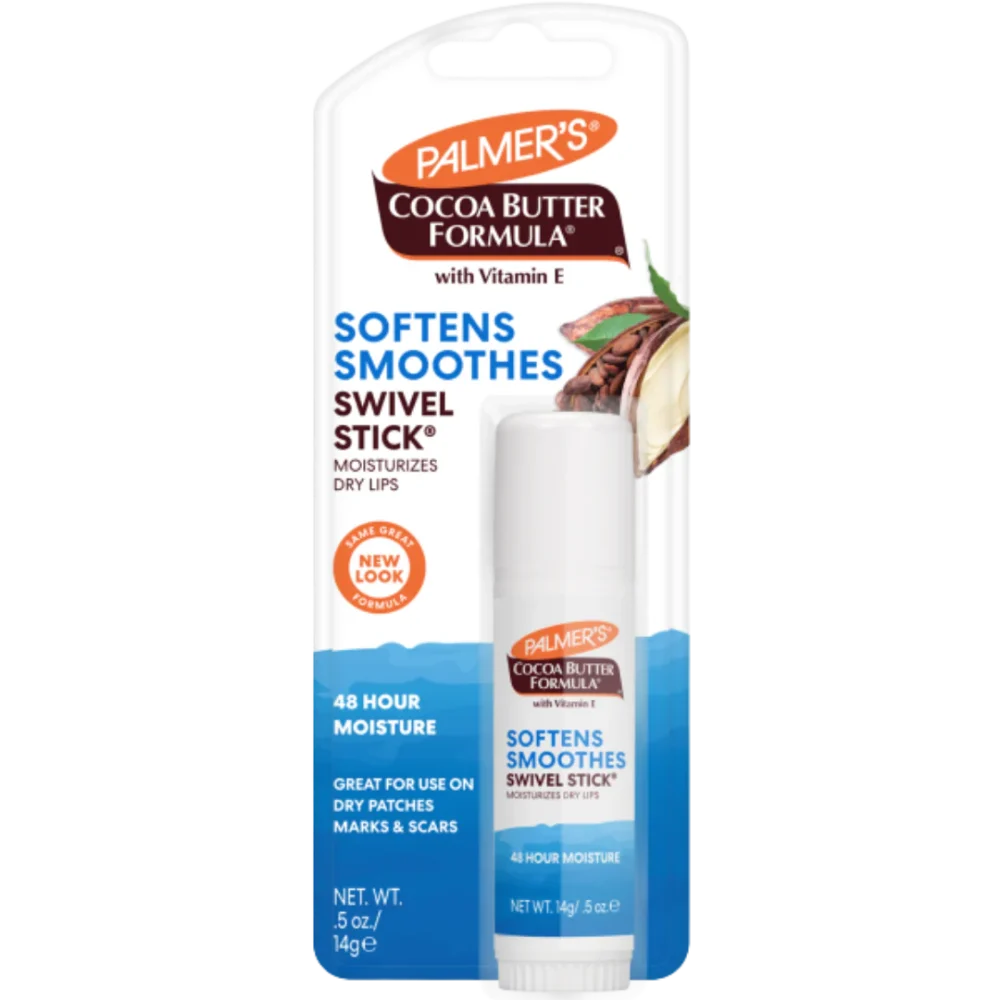 PALMER'S COCOA BUTTER FORMULA SWIVEL STICK W VITAMIN E MOISTURIZES - 14G | بالميرز مرطب شفاه بزبدة الكاكاو - 14 غرام