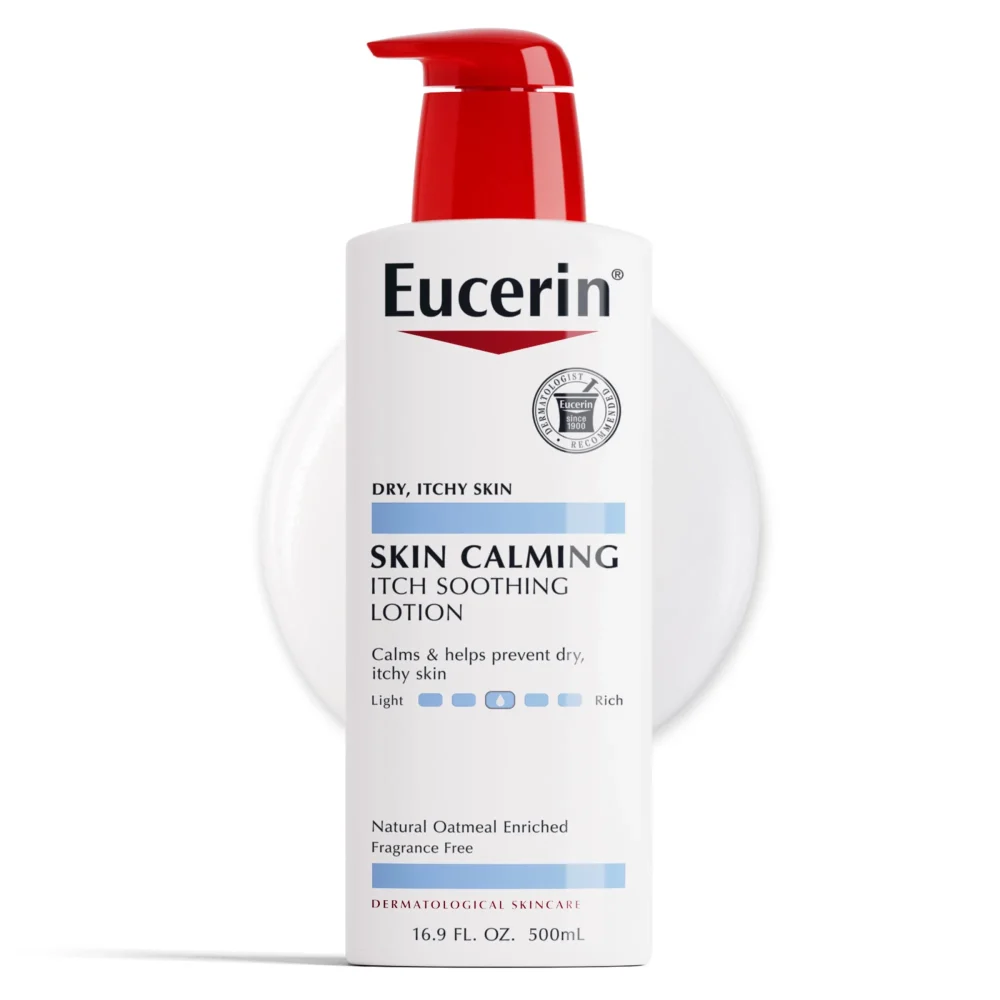 Eucerin Skin Calming Body Lotion for Dry, Itchy Skin,500ml | يوسرين لوشن البشرة الحساسة و المتهيجة ٥٠٠ مل