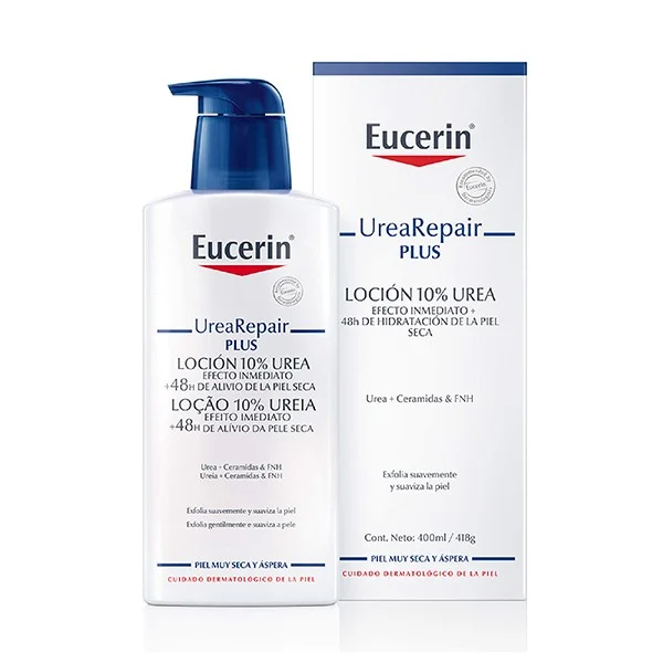يوسرين لوشن يوريا ريبير بلس 10% للعناية بالبشرة الجافة 400 مل | eucerin lotion repair plus 10% urea 400 ml 48H