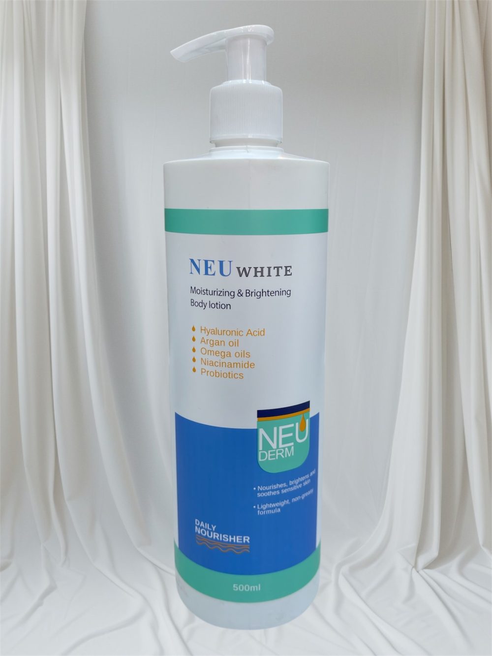 NEU DERM NEU WHITE BODY LOTION 500ml نيو ديرم لوشن مرطب للجسم